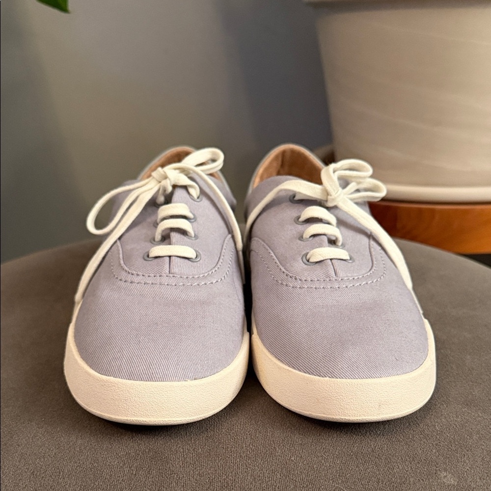 OluKai Kohu Canvas Mist Grey Womens 7.5 Sneakers - Picture 3 of 8